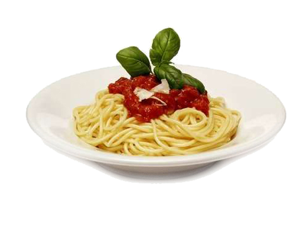 Spaghetti with tomato sauce