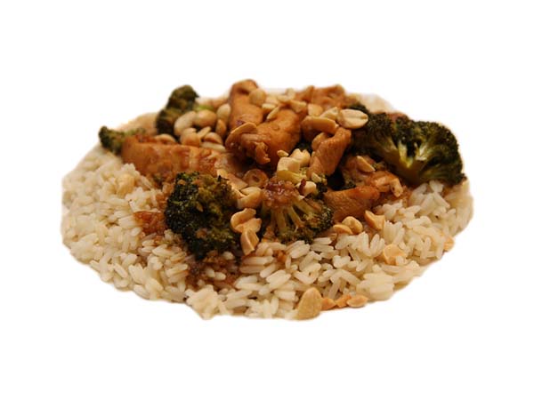 Chicken, broccoli, rice