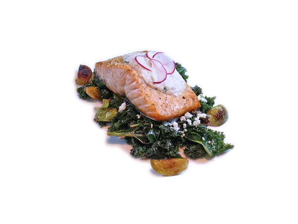 Salmon and spinach