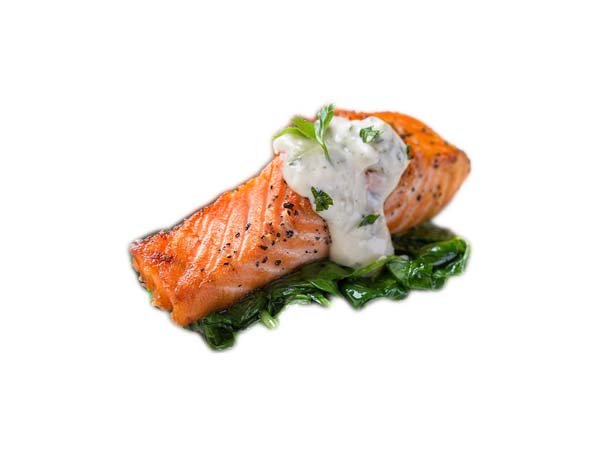 Salmon and spinach